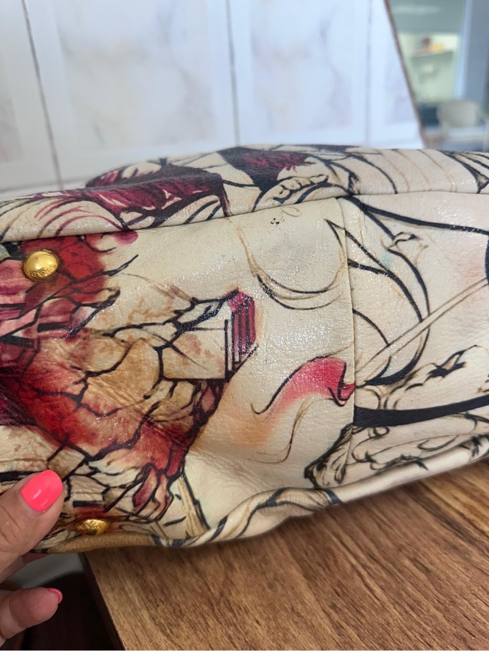 Prada fairy 2008 bag bowler vintage awesome. Museum piece. - Picture 12 of 16